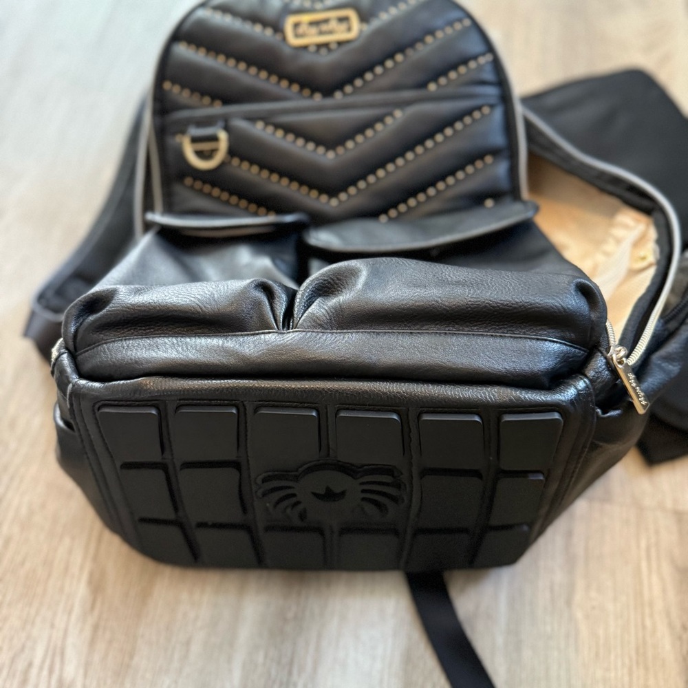 Itzy Ritzy Black Backpack with Gold Accents - Picture 7 of 12